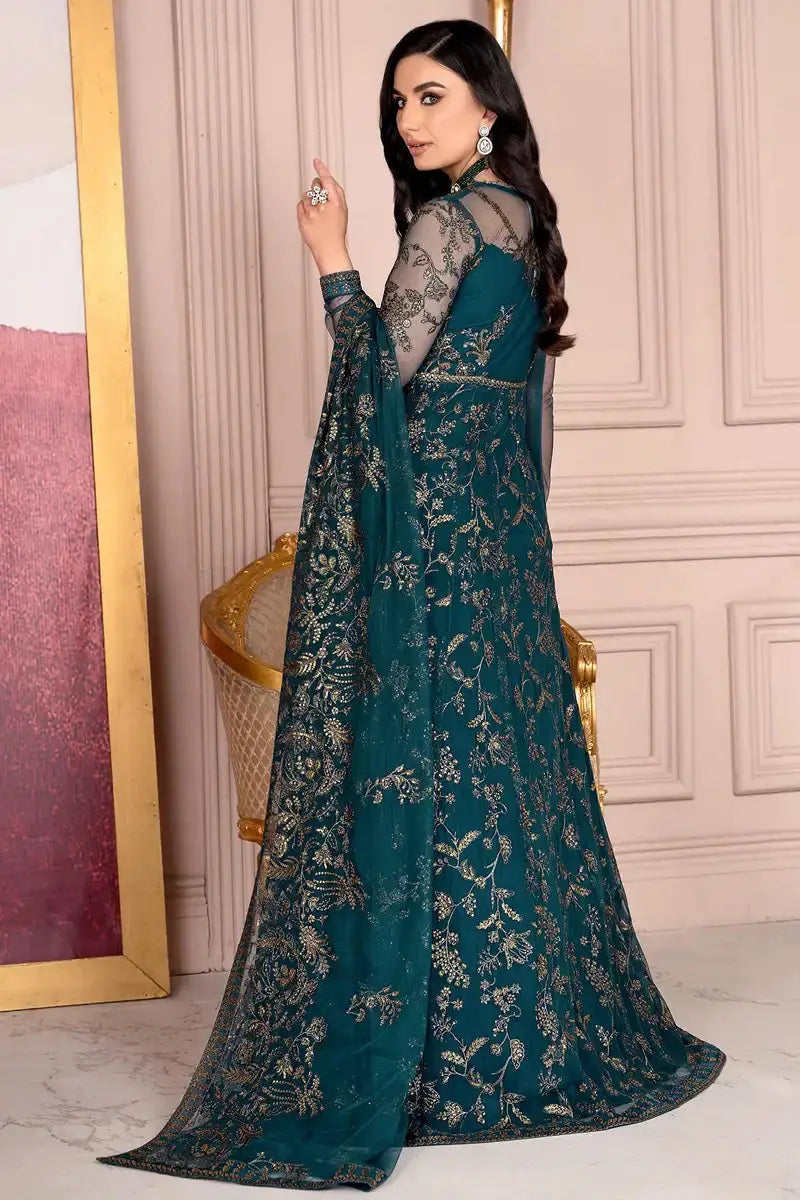 Zarif | Afreen Formals | ZA 01 EVERGREEN - Pakistani Designer Dress - by Zarif | Type: Formal - 100% Original at Saira Sultan