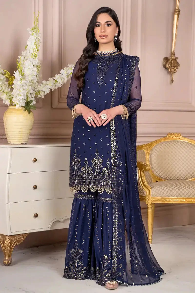 Zarif | Afreen Formals | ZA 05 ADMIRAL - Pakistani Designer Dress - by Zarif | Type: Formal - 100% Original at Saira Sultan