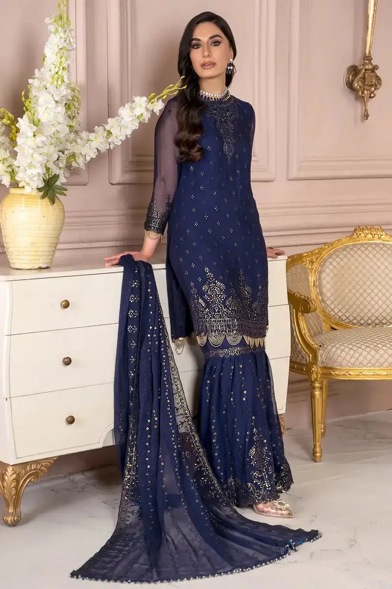 Zarif | Afreen Formals | ZA 05 ADMIRAL - Pakistani Designer Dress - by Zarif | Type: Formal - 100% Original at Saira Sultan