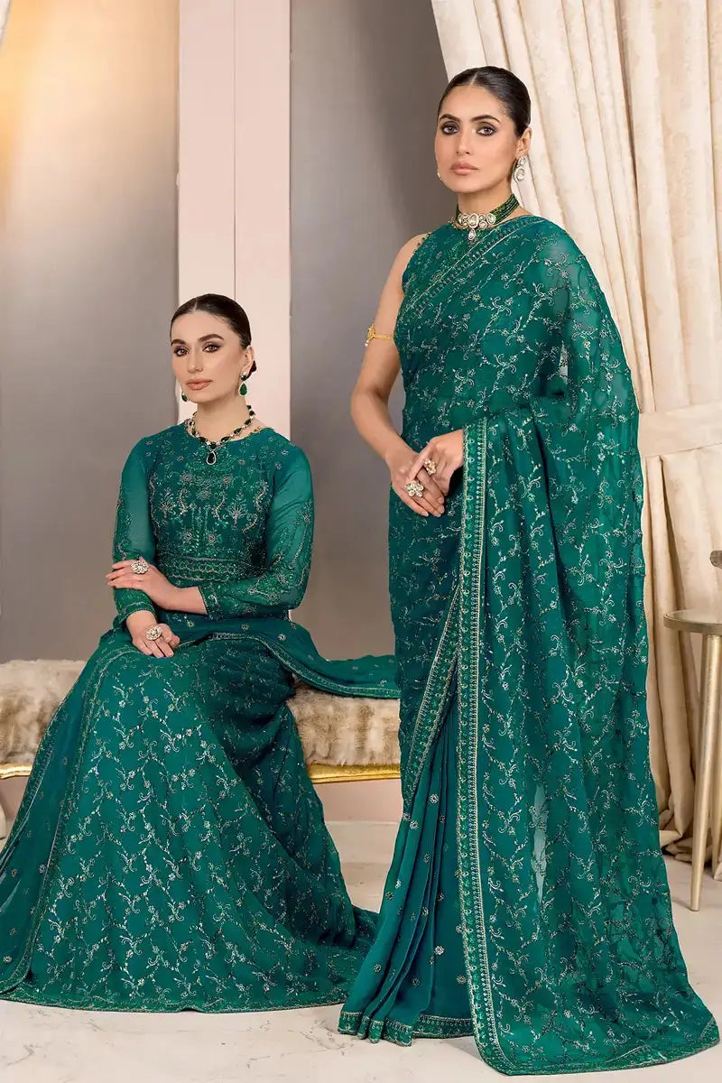 Zarif | Afreen Formals | ZA 07 TROPICAL - Pakistani Designer Dress - by Zarif | Type: Formal - 100% Original at Saira Sultan
