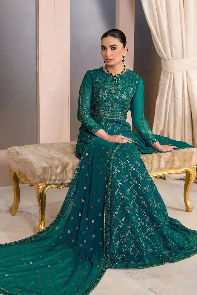 Zarif | Afreen Formals | ZA 07 TROPICAL - Pakistani Designer Dress - by Zarif | Type: Formal - 100% Original at Saira Sultan