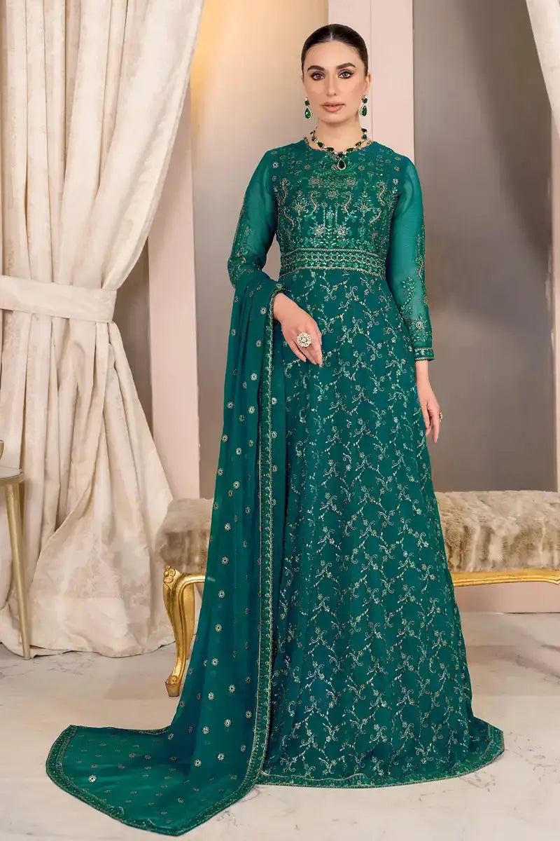 Zarif | Afreen Formals | ZA 07 TROPICAL - Pakistani Designer Dress - by Zarif | Type: Formal - 100% Original at Saira Sultan