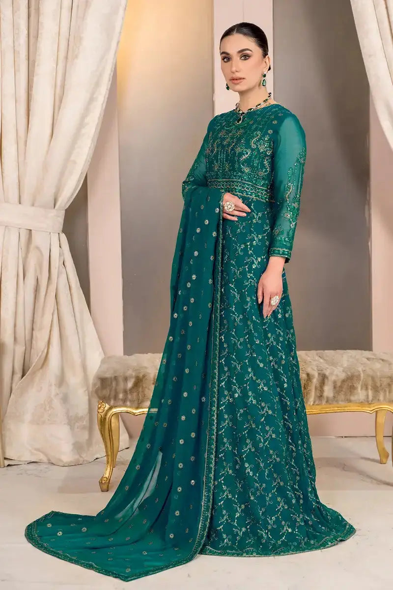 Zarif | Afreen Formals | ZA 07 TROPICAL - Pakistani Designer Dress - by Zarif | Type: Formal - 100% Original at Saira Sultan