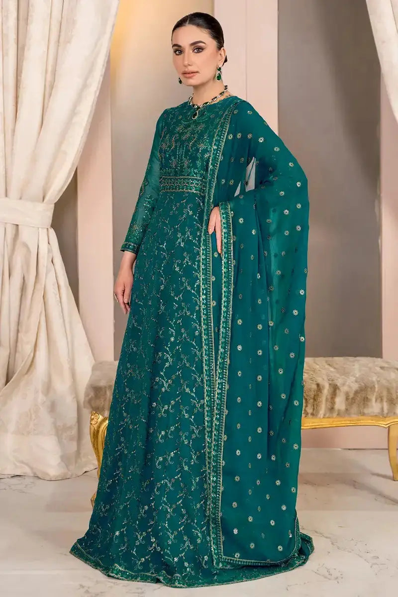 Zarif | Afreen Formals | ZA 07 TROPICAL - Pakistani Designer Dress - by Zarif | Type: Formal - 100% Original at Saira Sultan