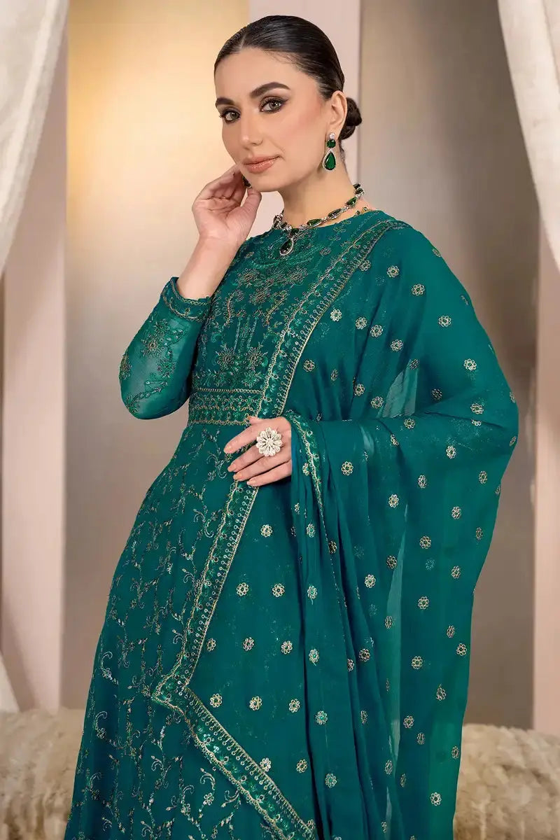 Zarif | Afreen Formals | ZA 07 TROPICAL - Pakistani Designer Dress - by Zarif | Type: Formal - 100% Original at Saira Sultan
