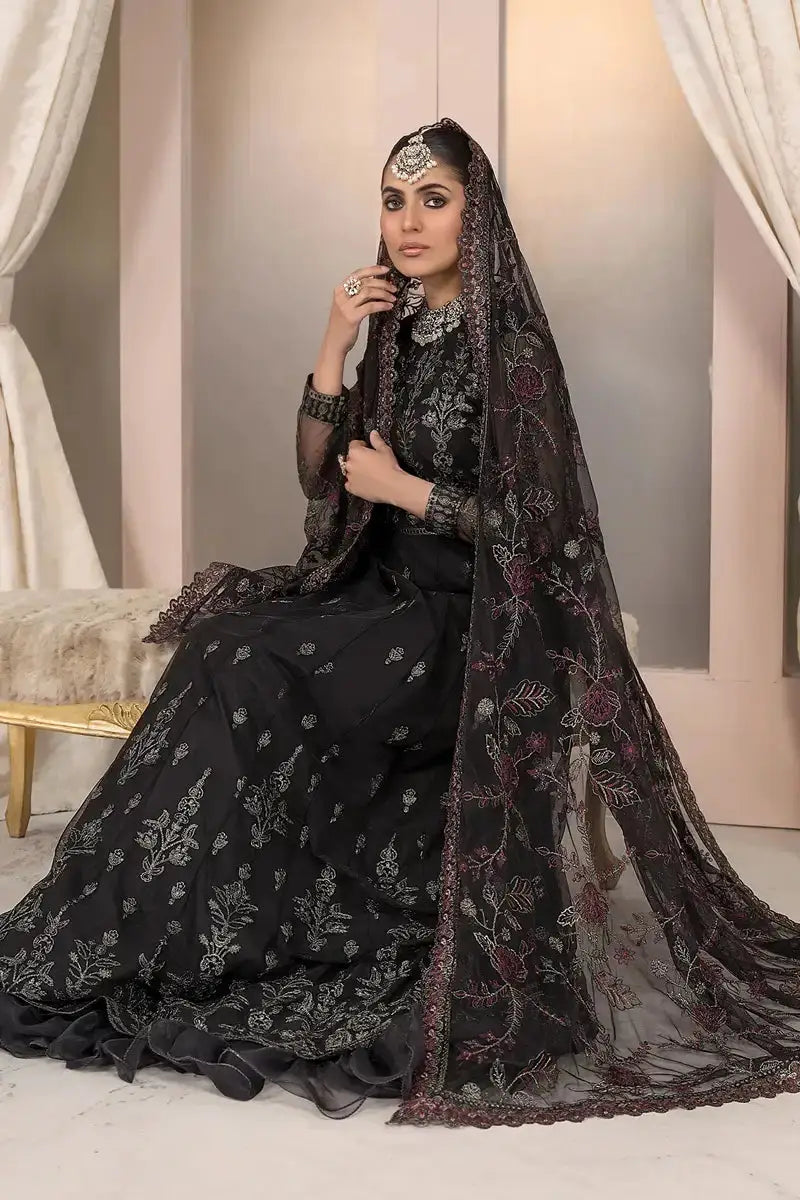 Zarif | Afreen Formals | ZA 03 BLACK AFFAIR - Pakistani Designer Dress - by Zarif | Type: Formal - 100% Original at Saira Sultan