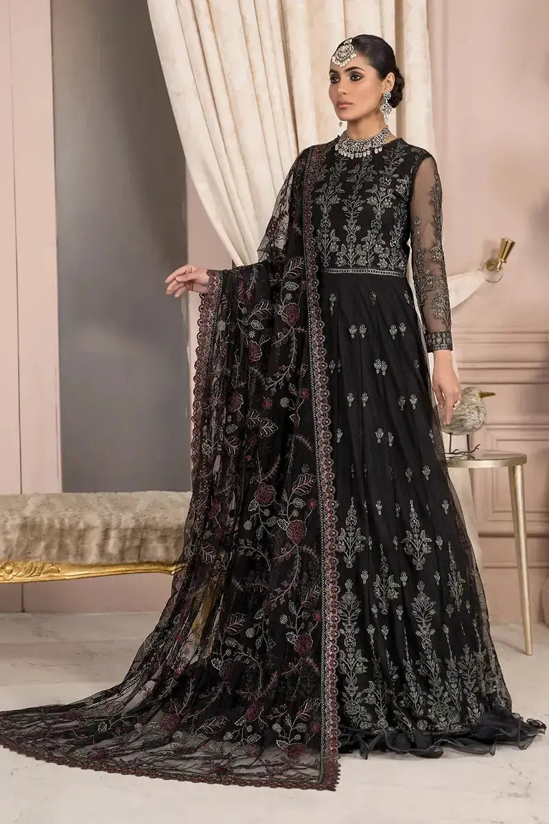 Zarif | Afreen Formals | ZA 03 BLACK AFFAIR - Pakistani Designer Dress - by Zarif | Type: Formal - 100% Original at Saira Sultan