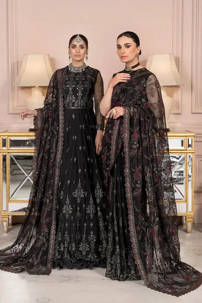Zarif | Afreen Formals | ZA 03 BLACK AFFAIR - Pakistani Designer Dress - by Zarif | Type: Formal - 100% Original at Saira Sultan