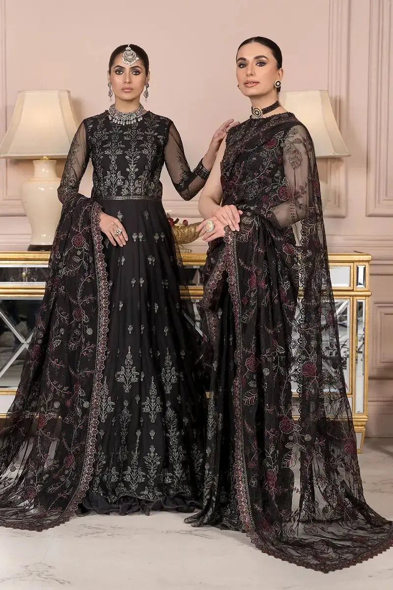 Zarif | Afreen Formals | ZA 03 BLACK AFFAIR - Pakistani Designer Dress - by Zarif | Type: Formal - 100% Original at Saira Sultan
