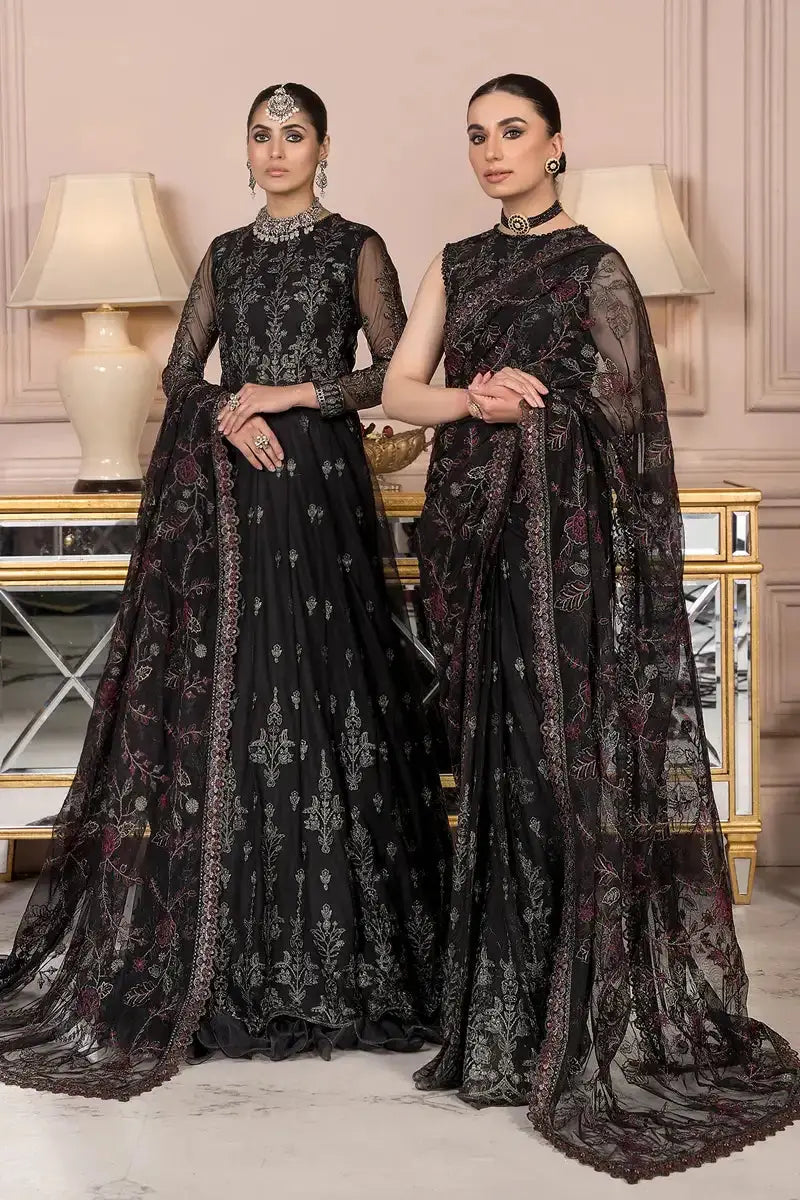 Zarif | Afreen Formals | ZA 03 BLACK AFFAIR - Pakistani Designer Dress - by Zarif | Type: Formal - 100% Original at Saira Sultan