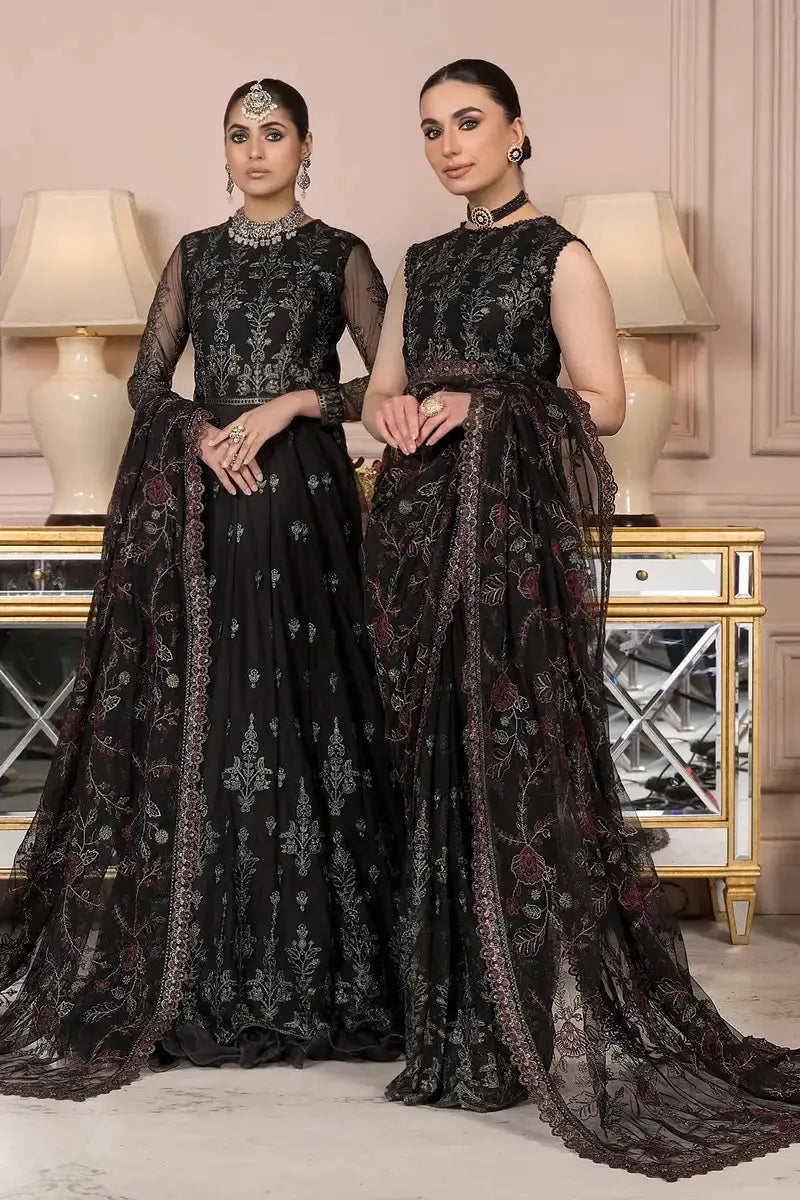 Zarif | Afreen Formals | ZA 03 BLACK AFFAIR - Pakistani Designer Dress - by Zarif | Type: Formal - 100% Original at Saira Sultan