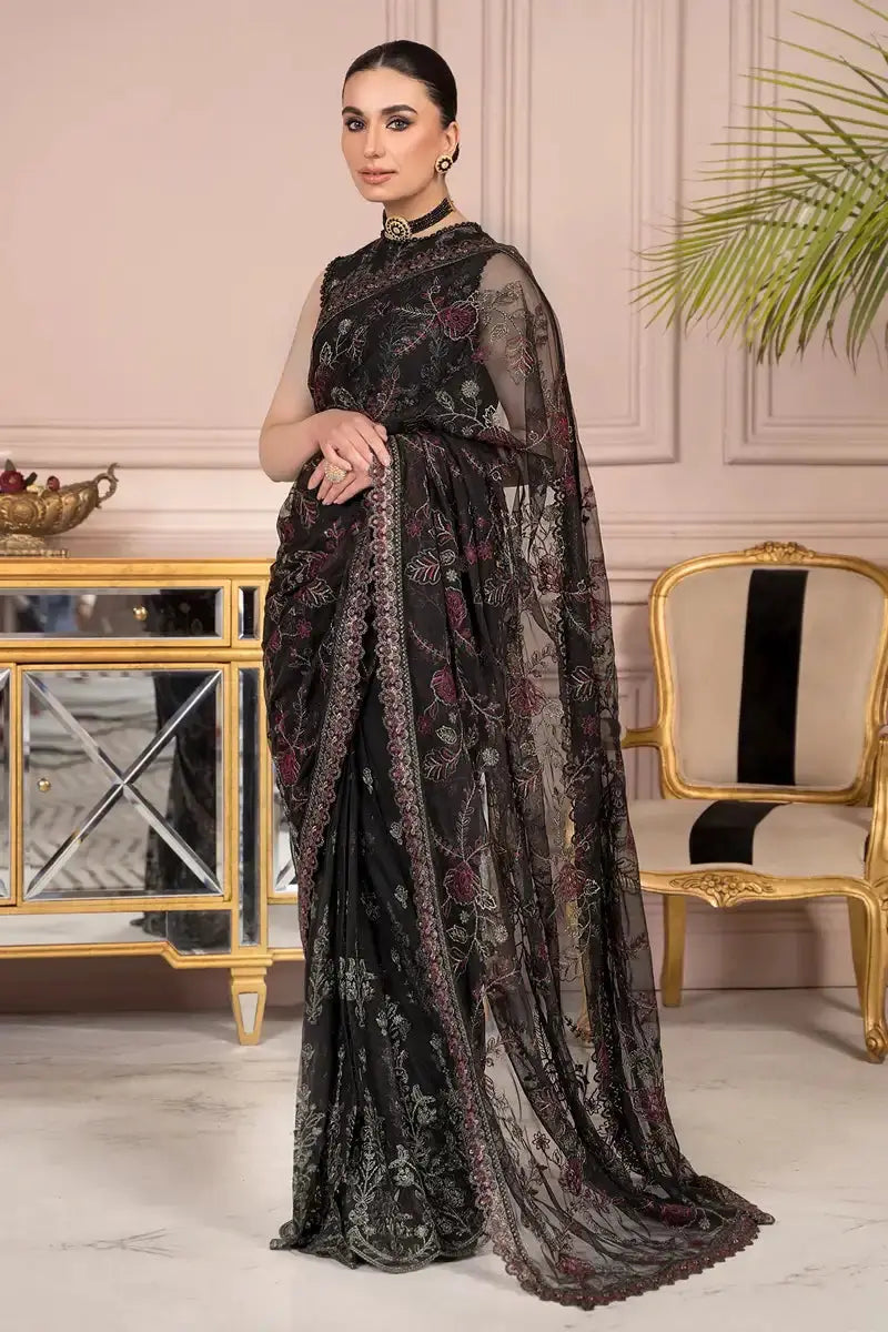 Zarif | Afreen Formals | ZA 03 BLACK AFFAIR - Pakistani Designer Dress - by Zarif | Type: Formal - 100% Original at Saira Sultan