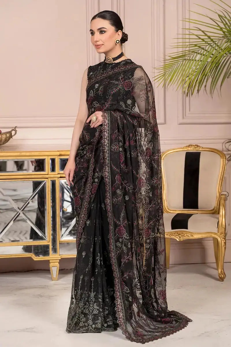 Zarif | Afreen Formals | ZA 03 BLACK AFFAIR - Pakistani Designer Dress - by Zarif | Type: Formal - 100% Original at Saira Sultan