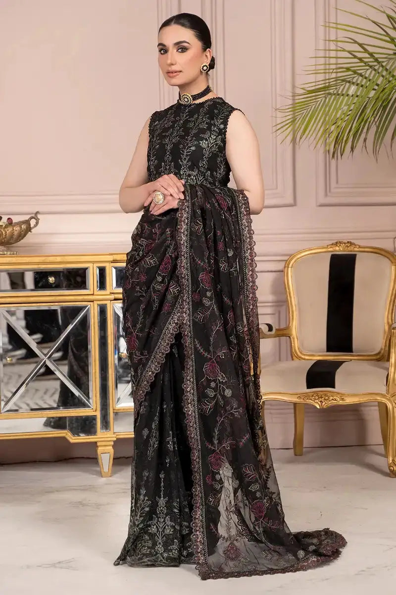 Zarif | Afreen Formals | ZA 03 BLACK AFFAIR - Pakistani Designer Dress - by Zarif | Type: Formal - 100% Original at Saira Sultan