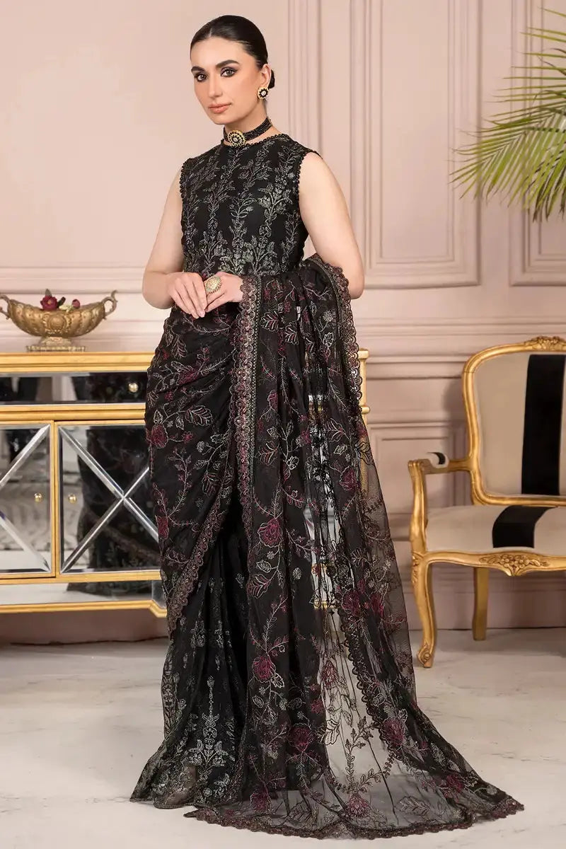 Zarif | Afreen Formals | ZA 03 BLACK AFFAIR - Pakistani Designer Dress - by Zarif | Type: Formal - 100% Original at Saira Sultan