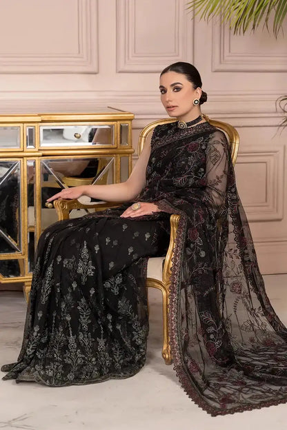 Zarif | Afreen Formals | ZA 03 BLACK AFFAIR - Pakistani Designer Dress - by Zarif | Type: Formal - 100% Original at Saira Sultan
