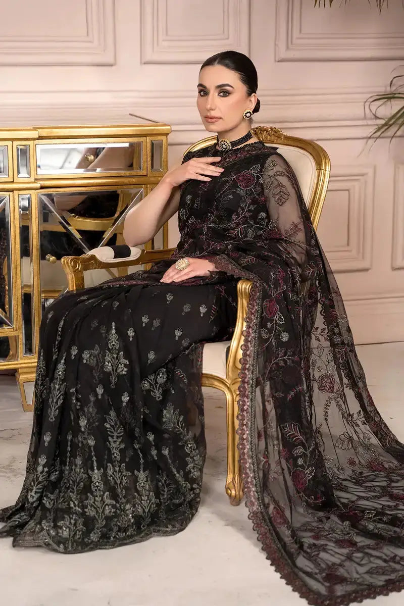 Zarif | Afreen Formals | ZA 03 BLACK AFFAIR - Pakistani Designer Dress - by Zarif | Type: Formal - 100% Original at Saira Sultan