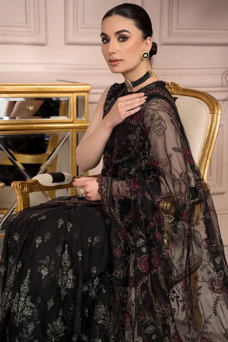 Zarif | Afreen Formals | ZA 03 BLACK AFFAIR - Pakistani Designer Dress - by Zarif | Type: Formal - 100% Original at Saira Sultan