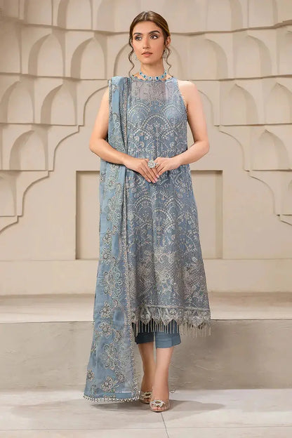 Zarif | Falak Formals | ZF 05 BLUE BELL - Pakistani Designer Dress - by Zarif | Type: Formal - 100% Original at Saira Sultan