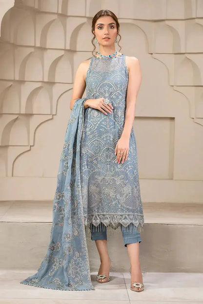 Zarif | Falak Formals | ZF 05 BLUE BELL - Pakistani Designer Dress - by Zarif | Type: Formal - 100% Original at Saira Sultan