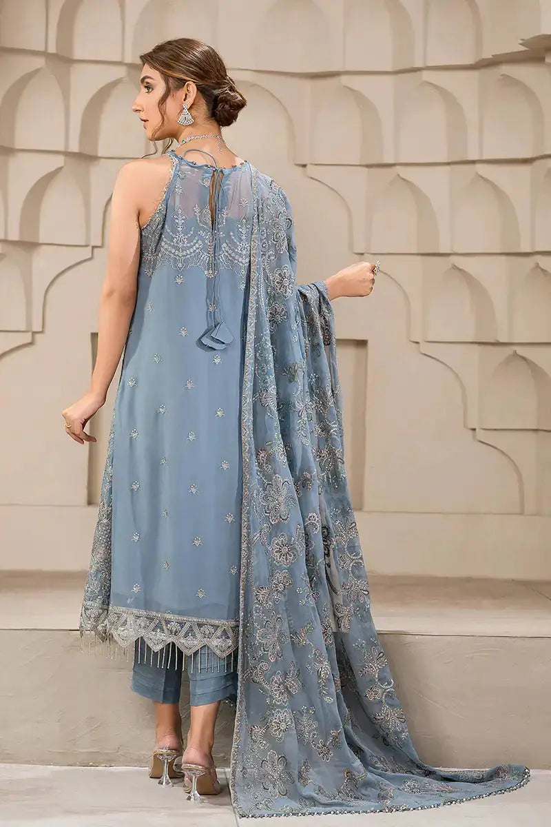 Zarif | Falak Formals | ZF 05 BLUE BELL - Pakistani Designer Dress - by Zarif | Type: Formal - 100% Original at Saira Sultan