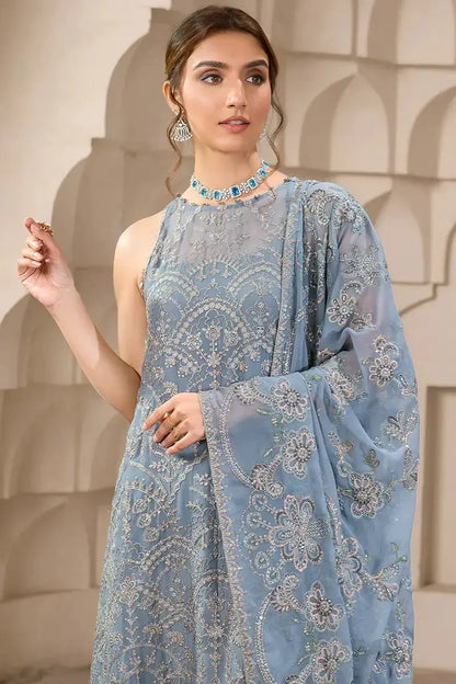 Zarif | Falak Formals | ZF 05 BLUE BELL - Pakistani Designer Dress - by Zarif | Type: Formal - 100% Original at Saira Sultan