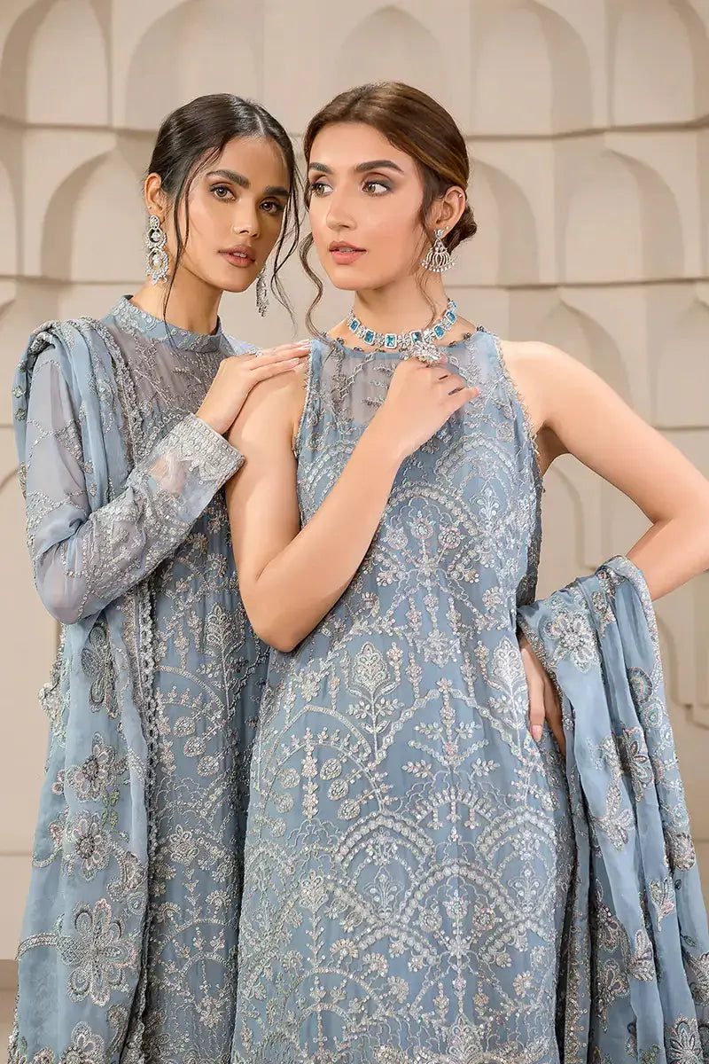 Zarif | Falak Formals | ZF 05 BLUE BELL - Pakistani Designer Dress - by Zarif | Type: Formal - 100% Original at Saira Sultan