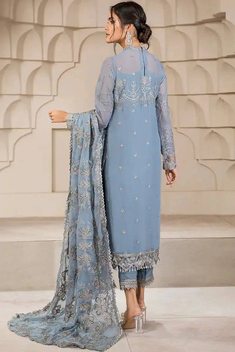 Zarif | Falak Formals | ZF 05 BLUE BELL - Pakistani Designer Dress - by Zarif | Type: Formal - 100% Original at Saira Sultan