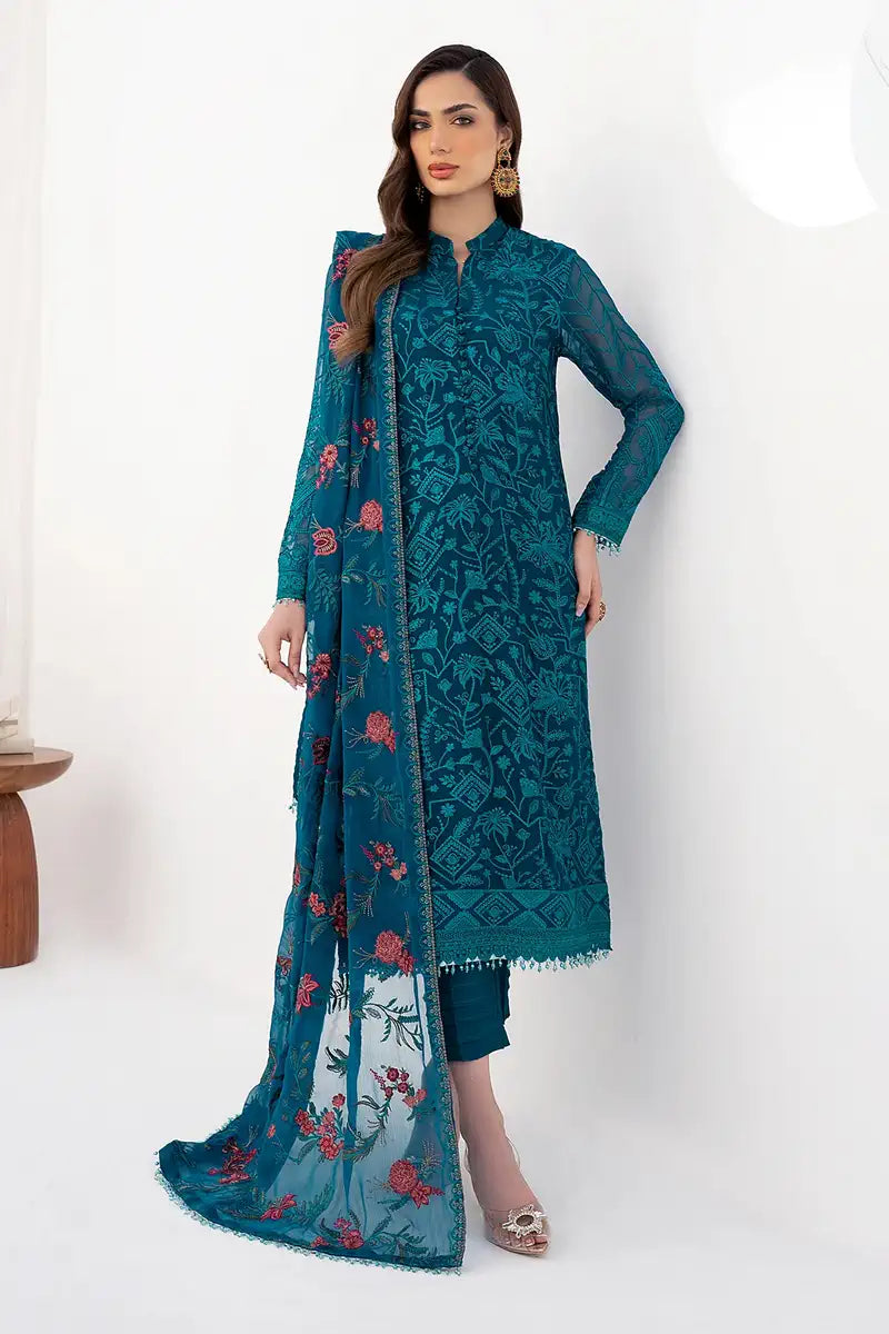 Zarif | LA CELESTE LUXURY Formals | ZLC 03 GARDENIA - Pakistani Designer Dress - by Zarif | Type: Formal - 100% Original at Saira Sultan