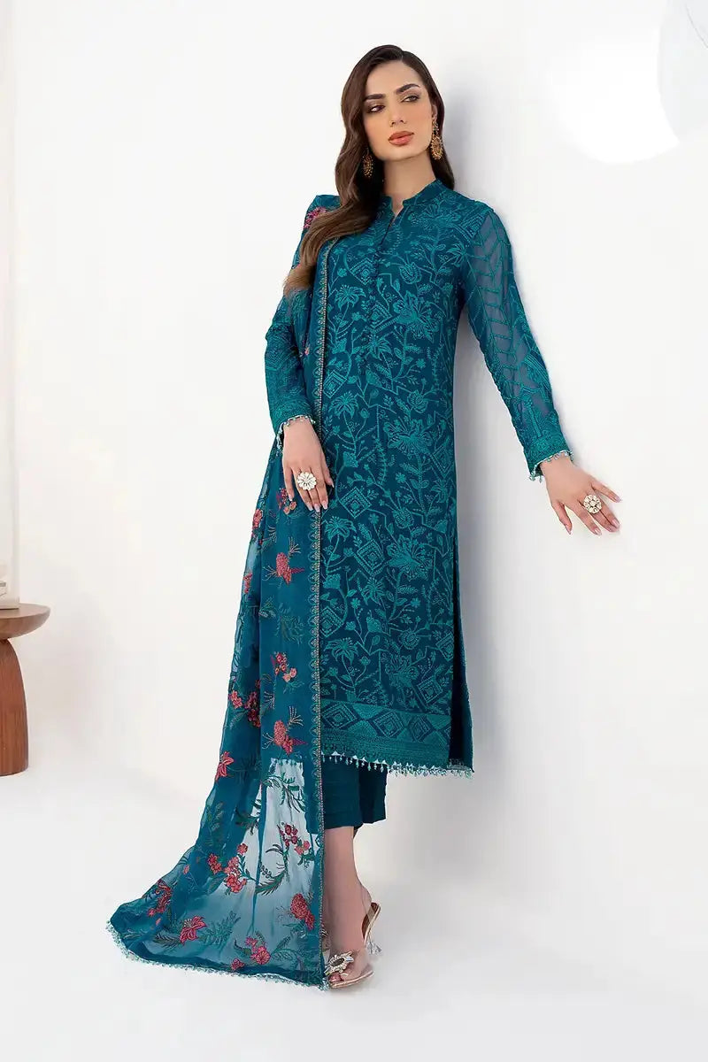 Zarif | LA CELESTE LUXURY Formals | ZLC 03 GARDENIA - Pakistani Designer Dress - by Zarif | Type: Formal - 100% Original at Saira Sultan