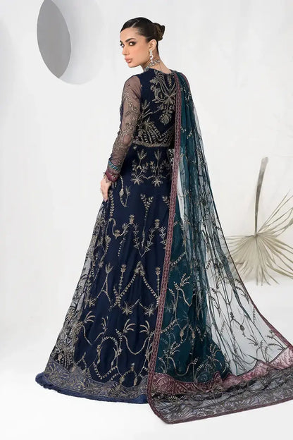 Zarif | LA CELESTE LUXURY Formals | ZLC 01 BLUEBERRY - Pakistani Designer Dress - by Zarif | Type: Formal - 100% Original at Saira Sultan
