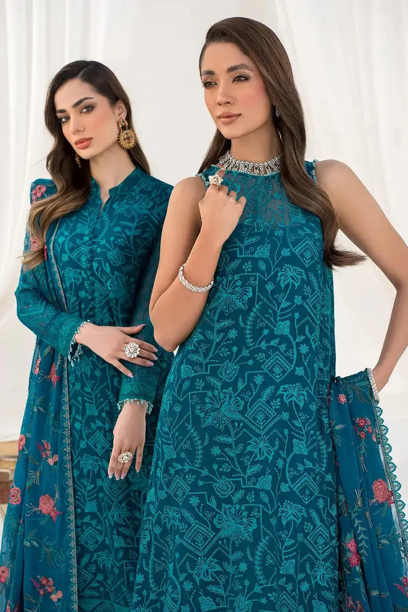 Zarif | LA CELESTE LUXURY Formals | ZLC 03 GARDENIA - Pakistani Designer Dress - by Zarif | Type: Formal - 100% Original at Saira Sultan