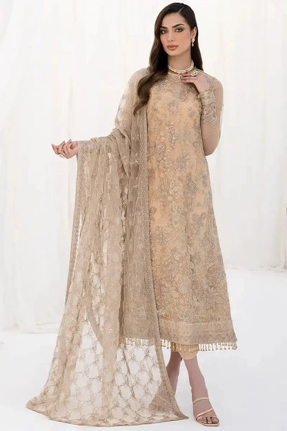 Zarif | LA CELESTE LUXURY Formals | ZLC 07 SAND GLOW - Pakistani Designer Dress - by Zarif | Type: Formal - 100% Original at Saira Sultan