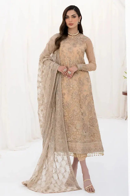 Zarif | LA CELESTE LUXURY Formals | ZLC 07 SAND GLOW - Pakistani Designer Dress - by Zarif | Type: Formal - 100% Original at Saira Sultan