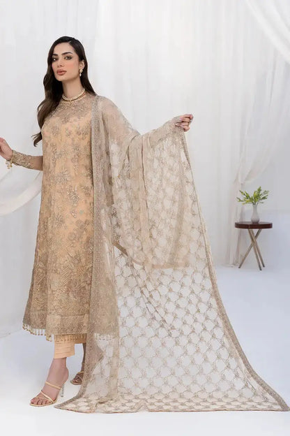 Zarif | LA CELESTE LUXURY Formals | ZLC 07 SAND GLOW - Pakistani Designer Dress - by Zarif | Type: Formal - 100% Original at Saira Sultan