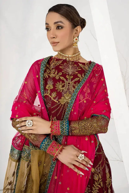 Zarif | LA CELESTE LUXURY Formals | ZLC 04 BURNT ROSE - Pakistani Designer Dress - by Zarif | Type: Formal - 100% Original at Saira Sultan