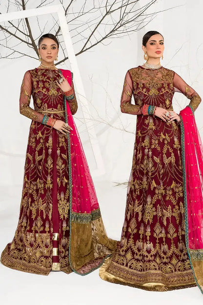 Zarif | LA CELESTE LUXURY Formals | ZLC 04 BURNT ROSE - Pakistani Designer Dress - by Zarif | Type: Formal - 100% Original at Saira Sultan