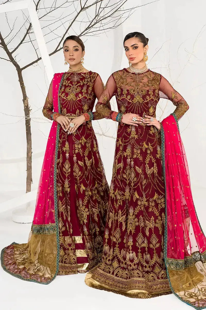 Zarif | LA CELESTE LUXURY Formals | ZLC 04 BURNT ROSE - Pakistani Designer Dress - by Zarif | Type: Formal - 100% Original at Saira Sultan