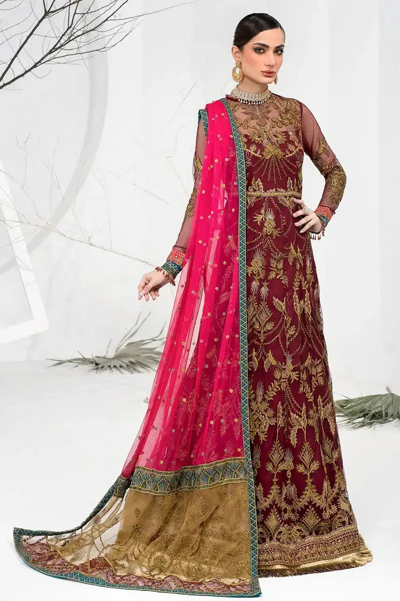 Zarif | LA CELESTE LUXURY Formals | ZLC 04 BURNT ROSE - Pakistani Designer Dress - by Zarif | Type: Formal - 100% Original at Saira Sultan