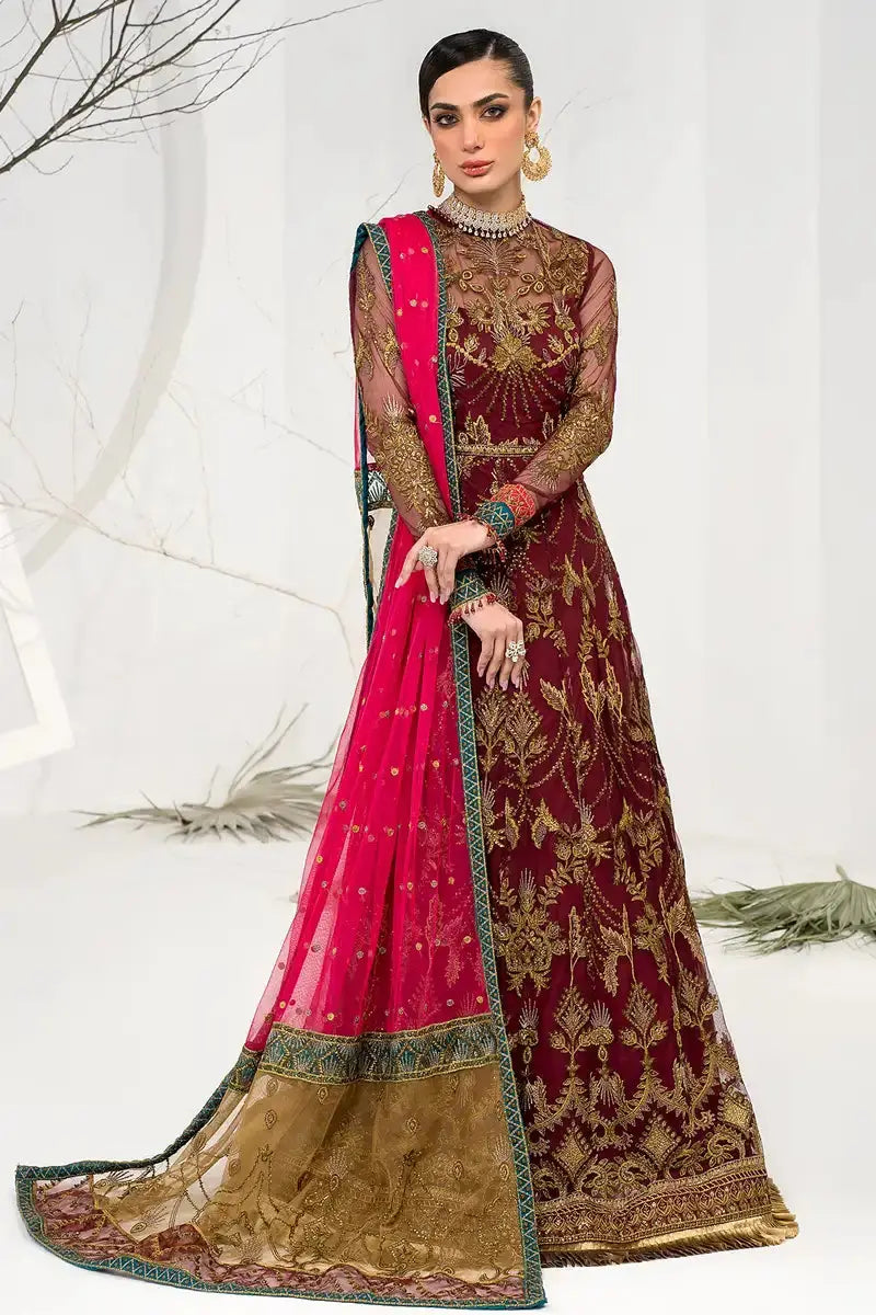 Zarif | LA CELESTE LUXURY Formals | ZLC 04 BURNT ROSE - Pakistani Designer Dress - by Zarif | Type: Formal - 100% Original at Saira Sultan