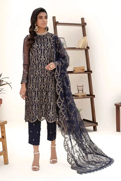 Zarif | Nazneen Formals | ZN 09 DEEP PINE - Pakistani Designer Dress - by Zarif | Type: Formal - 100% Original at Saira Sultan