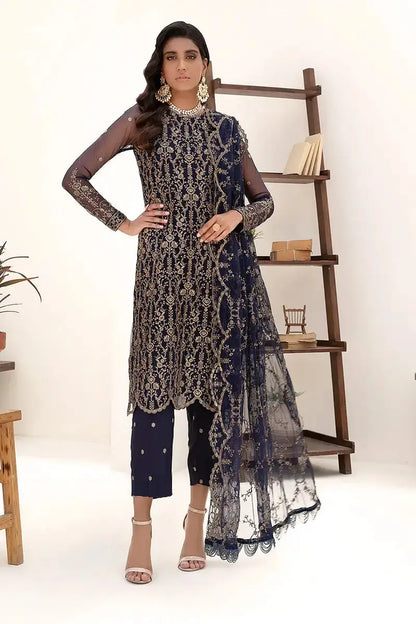 Zarif | Nazneen Formals | ZN 09 DEEP PINE - Pakistani Designer Dress - by Zarif | Type: Formal - 100% Original at Saira Sultan