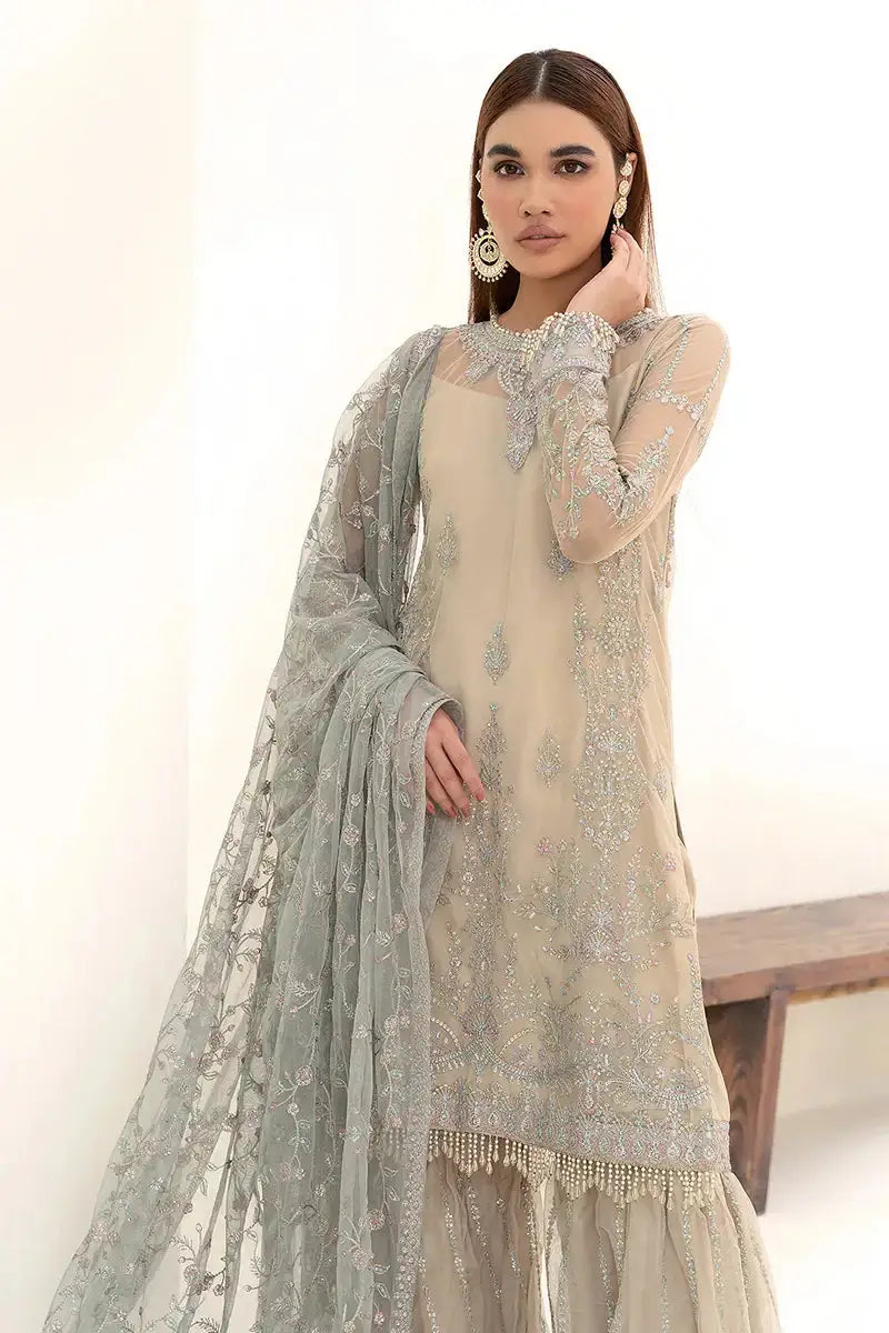 Zarif | Nazneen Formals | ZN 04 MOON LIGHT - Pakistani Designer Dress - by Zarif | Type: Formal - 100% Original at Saira Sultan