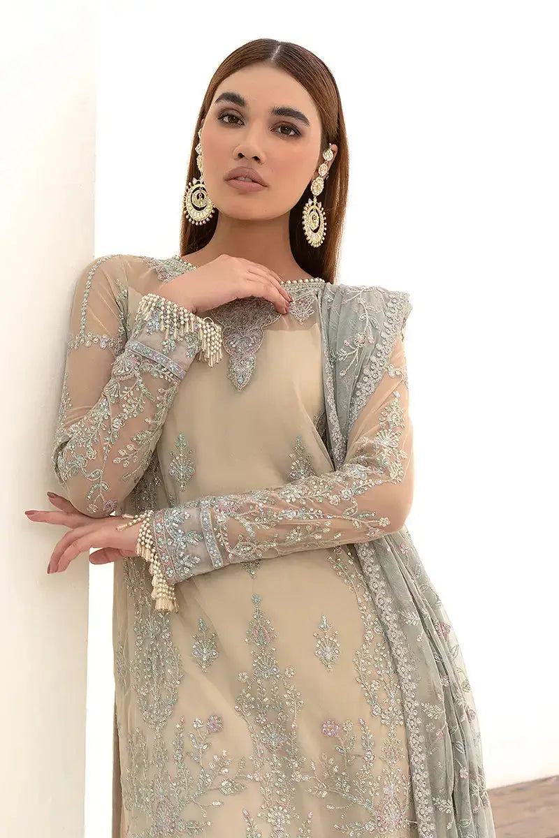 Zarif | Nazneen Formals | ZN 04 MOON LIGHT - Pakistani Designer Dress - by Zarif | Type: Formal - 100% Original at Saira Sultan