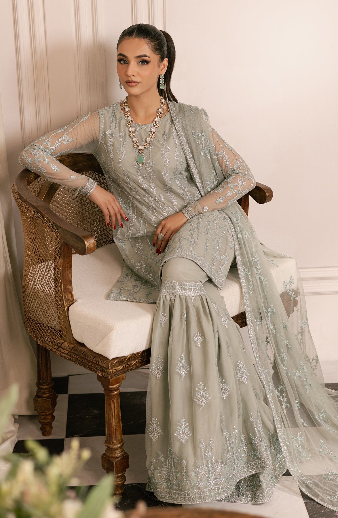 Zarif | Inayat Wedding Formals |  ZRI 02 GULZAAR - Pakistani Designer Dress - by Zarif | Type: Ladies Clothes - 100% Original at Saira Sultan