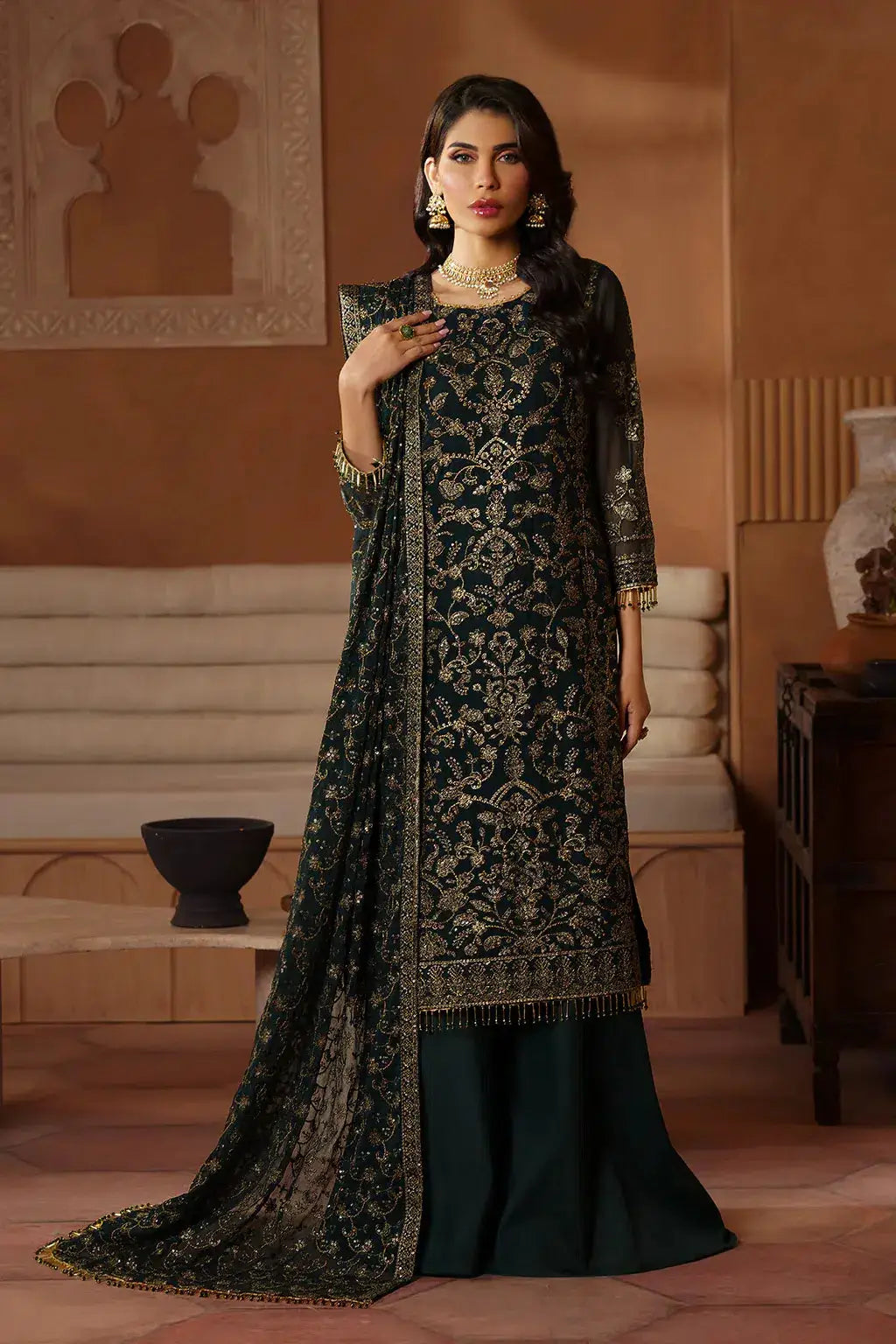 Zarif | Nauroz Festive Formals | ZFN 08 HAMAYAL - Pakistani Designer Dress - by Zarif | Type: Formal - 100% Original at Saira Sultan
