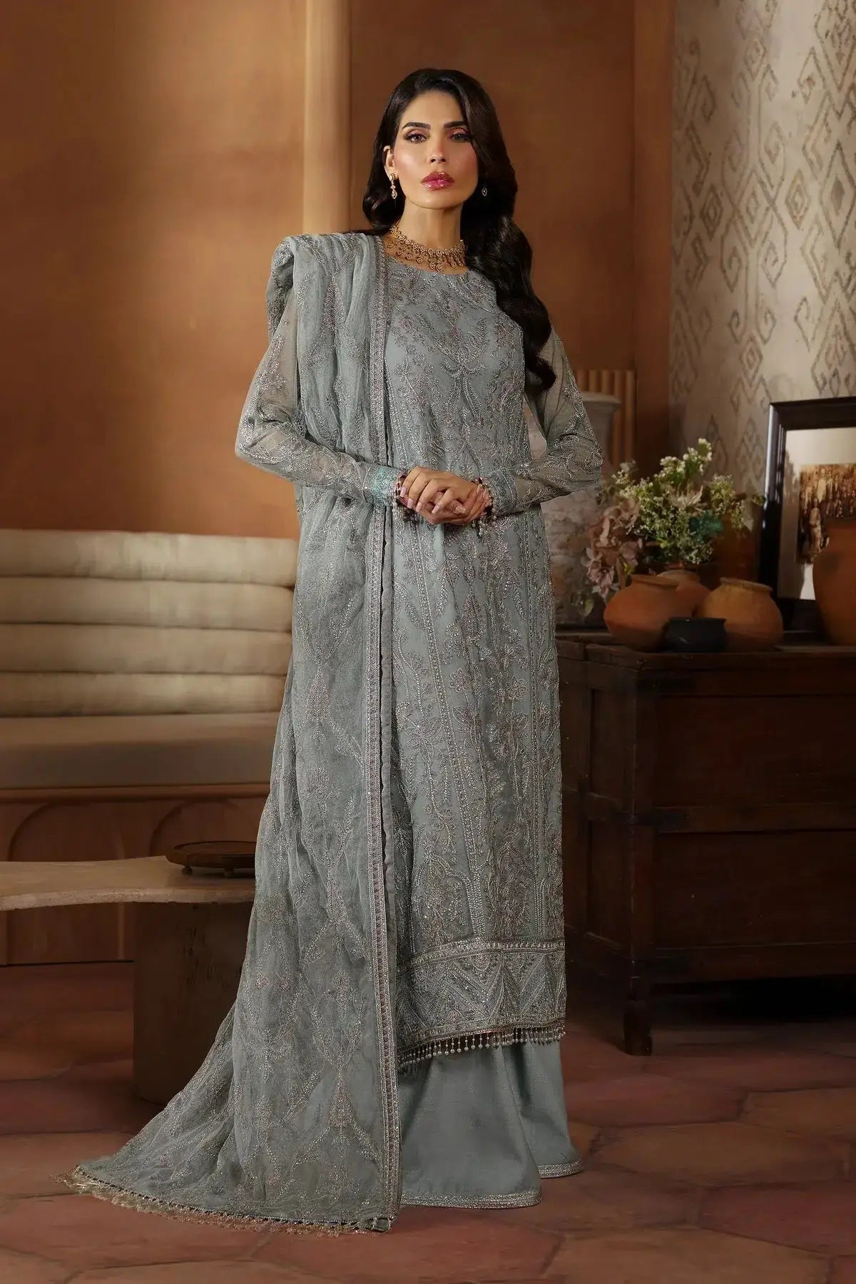 Zarif | Nauroz Festive Formals | ZFN 02 AMROZE - Pakistani Designer Dress - by Zarif | Type: Formal - 100% Original at Saira Sultan