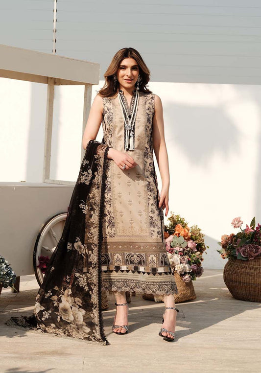 Zarqash | Luxe Lawn 24 | ZQ 1 - Pakistani Designer Dress - by Zarqash | Type: Luxury - 100% Original at Saira Sultan