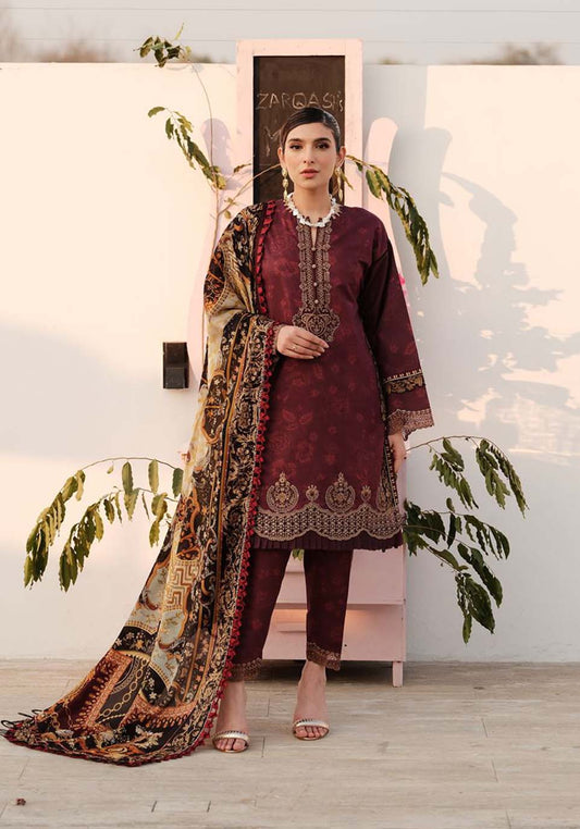 Zarqash | Luxe Lawn 24 | ZQ 6 - Pakistani Designer Dress - by Zarqash | Type: Luxury - 100% Original at Saira Sultan