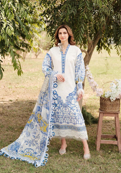 Zarqash | Luxe Lawn 24 | ZQ 7 - Pakistani Designer Dress - by Zarqash | Type: Luxury - 100% Original at Saira Sultan